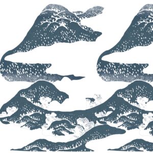 KIMONO ICEBLUE NOIRNOIR PATTERN