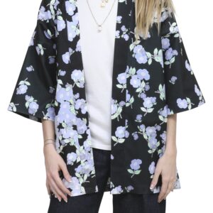 KIMONO LIME LAVENDER NOIRNOIR